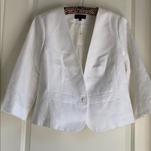 NWT Talbots white patterned jacket